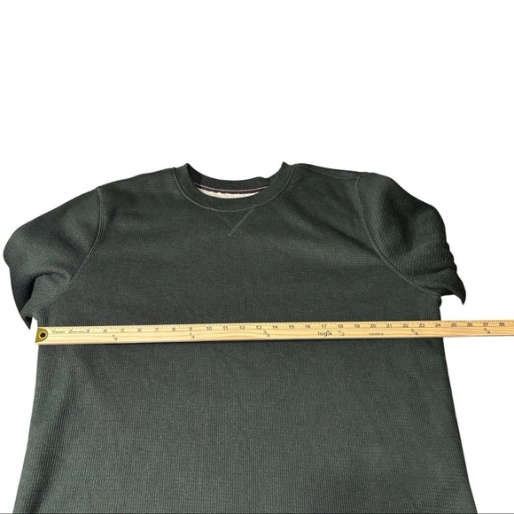 The B.C. Clothing Co. Men’s XL Green Fleece Lined Waffle Knit Thermal Sweatshirt - Picture 14 of 16